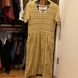 Ace & jig  Amber yellow plaid dress